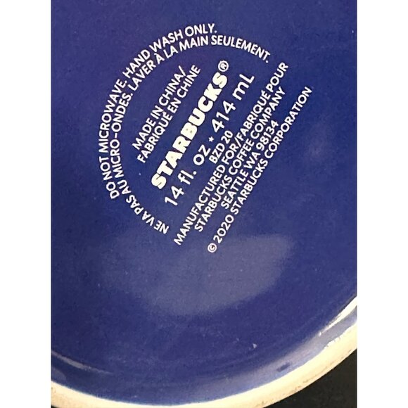 Starbucks Floral Rabbit Ceramic Mug 14 Oz Limited Edition 2020 - Picture 5 of 7